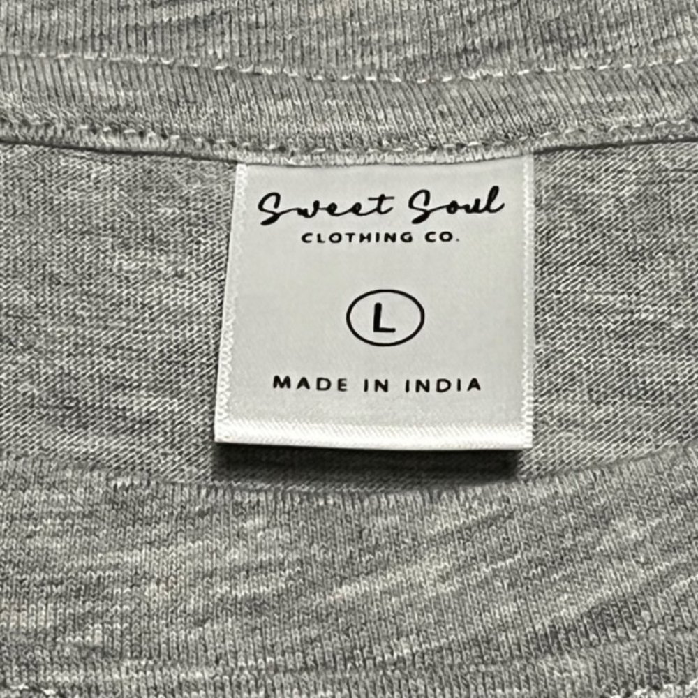 SWEET SOUL Gray Faith T-shirt Size L NWT - Picture 4 of 8